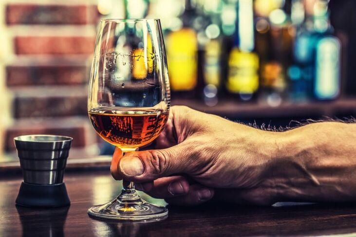 How to stop drinking a glass of cognac